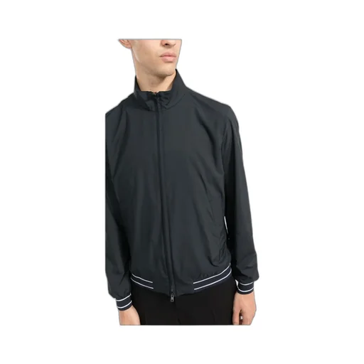 Stripe-Detail Bomber Jacket