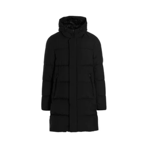 Drawstring Hooded Parka Coat