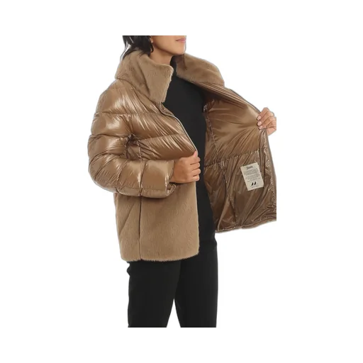 Panelled Zipped Down Jacket