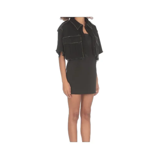 Logo Patch Criss-Cross Strap Dress