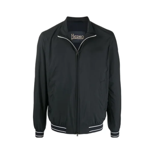 Stripe-Detail Bomber Jacket