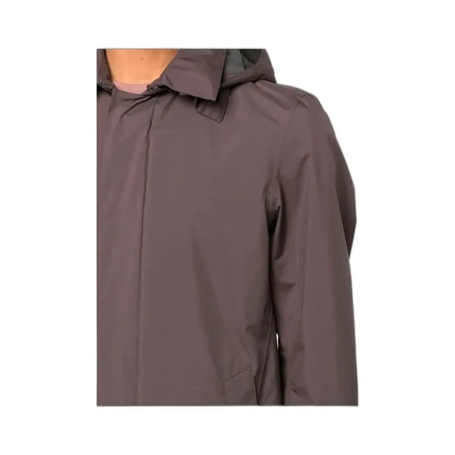 Hooded Zip-Up Raincoat