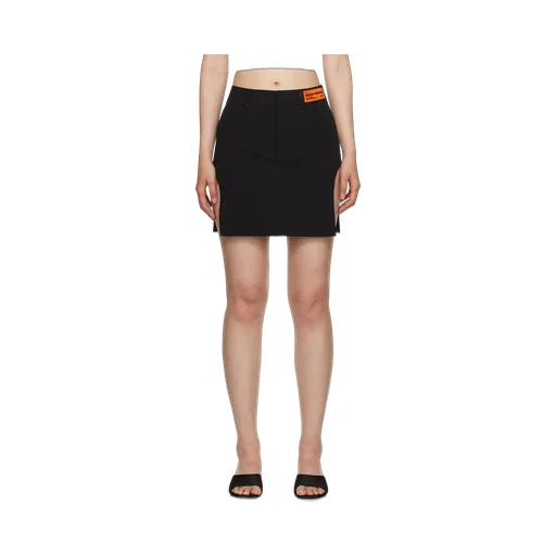 Logo Patch Cut-Out Skirt