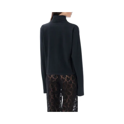 Logo Embroidered Roll Neck Sweater