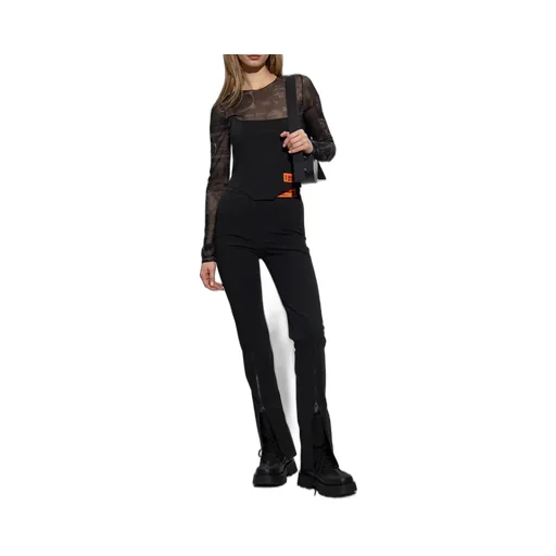 Long-Sleeved Round-Neck Jumpsuit