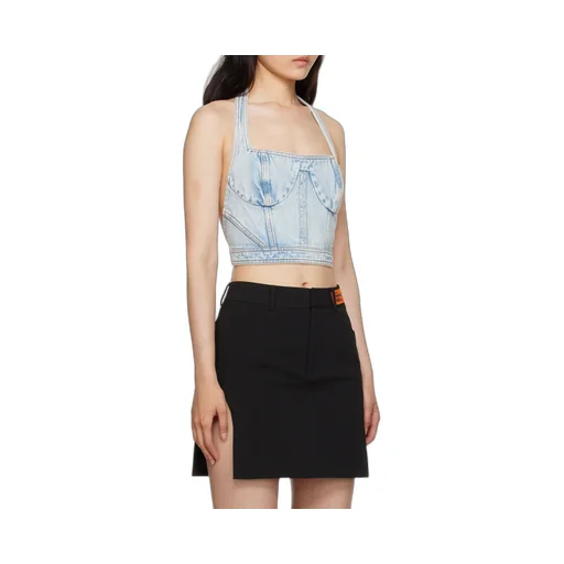 Denim Cropped Top