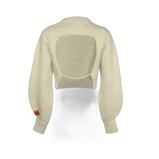 Open-Back Knitted Jumper
