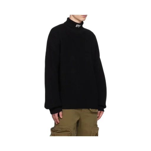 Logo Embroidered Turtleneck Jumper