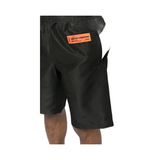 Logo Patch Knee-Length Track Shorts