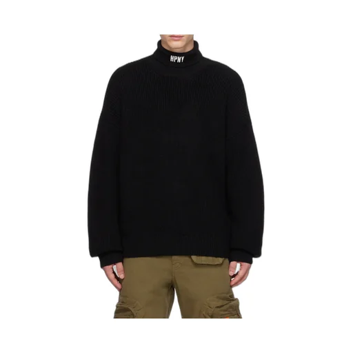 Logo Embroidered Turtleneck Jumper