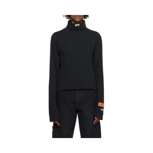 Logo Embroidered Roll Neck Sweater