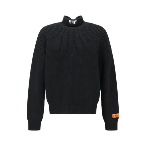 Logo Embroidered Turtleneck Jumper