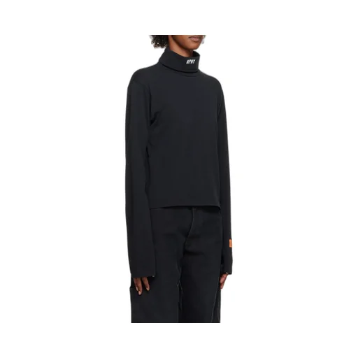 Logo Embroidered Roll Neck Sweater