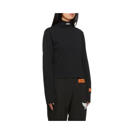 Logo Embroidered Roll Neck Sweater