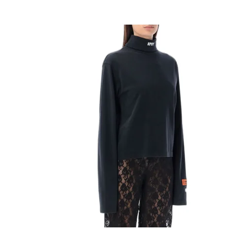 Logo Embroidered Roll Neck Sweater
