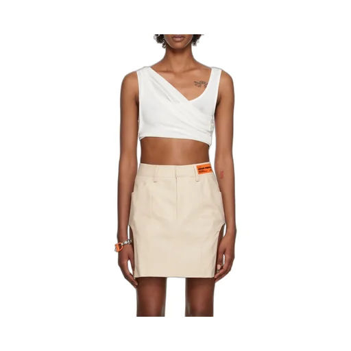 Twisted Pleated Short Vest