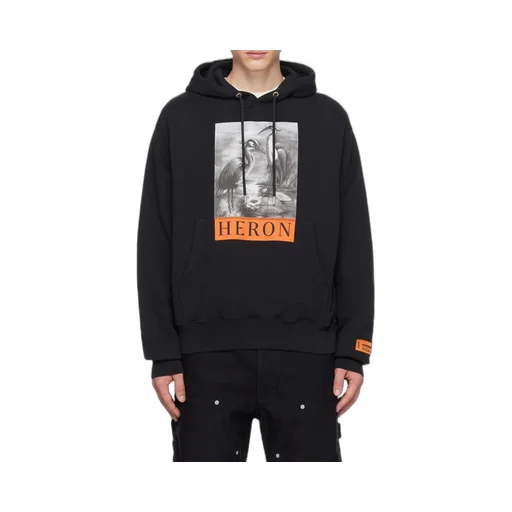 Graphic Printed Drawstring Hoodie