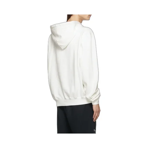 Split Heron Print Hooded Sweatshirt