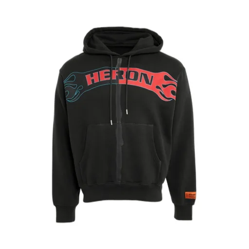 Logo-Print Zip-Up Hoodie