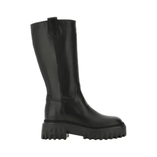 Lug-Sole Side Zipped Boots