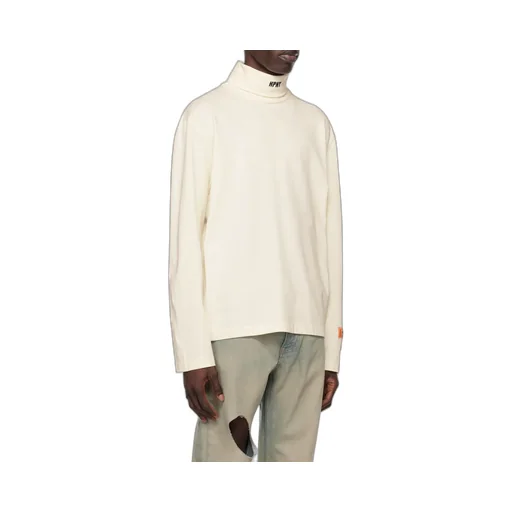 Logo Embroidered Roll Neck T-Shirt