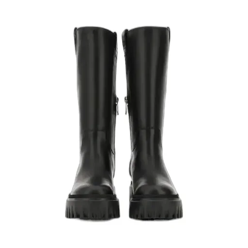 Lug-Sole Side Zipped Boots