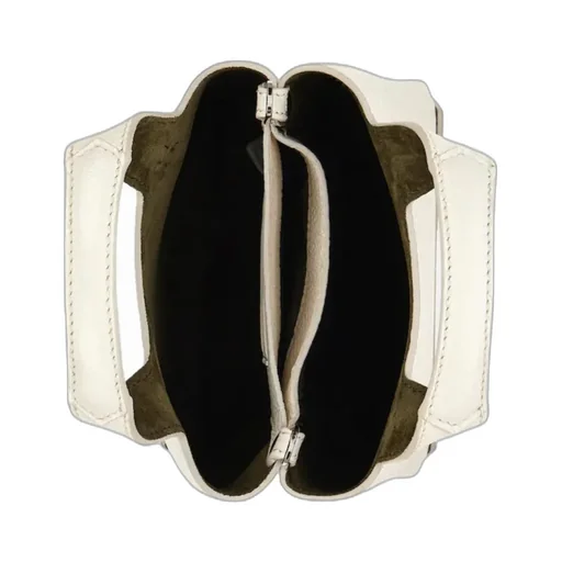 Logo Embossed Top Handle Bag
