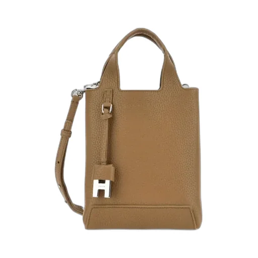 Logo Embossed Top Handle Bag