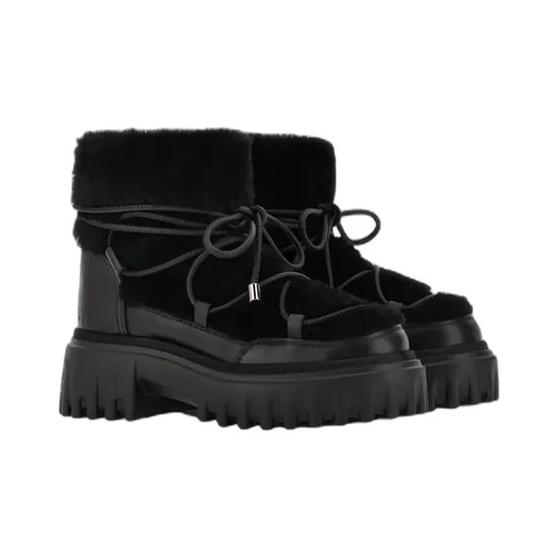 Fur-Trimmed Boots