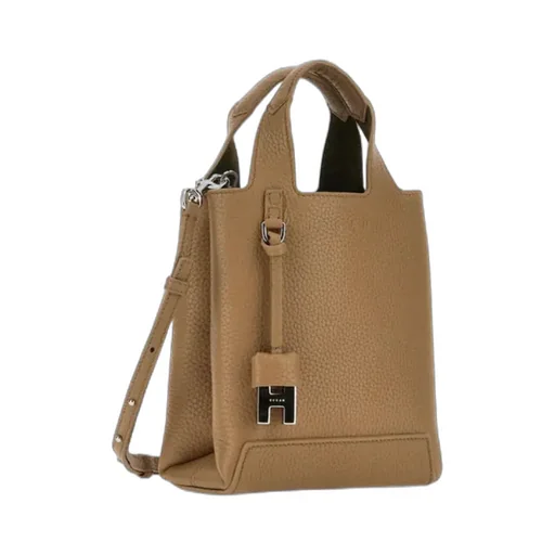 Logo Embossed Top Handle Bag
