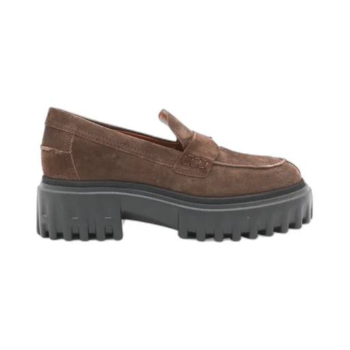 Platform Suede Loafers