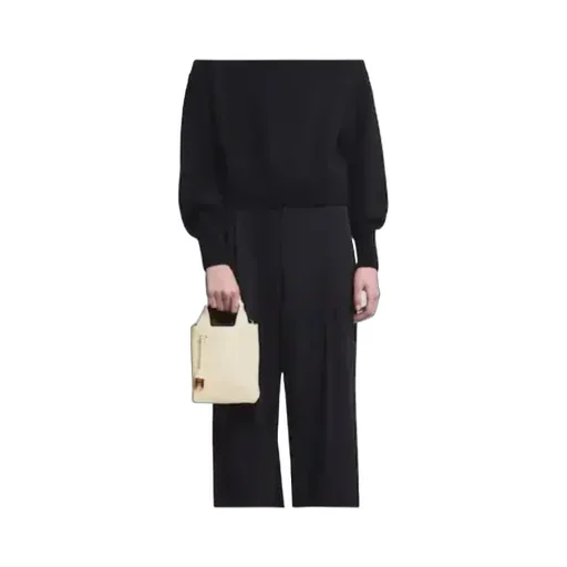 Logo Embossed Top Handle Bag