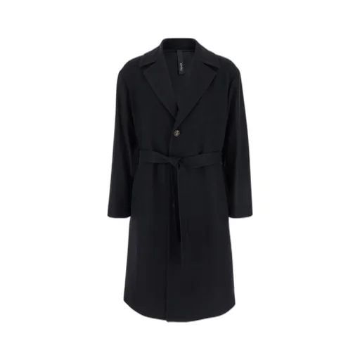 Button-Up Belted Coat