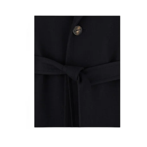 Button-Up Belted Coat