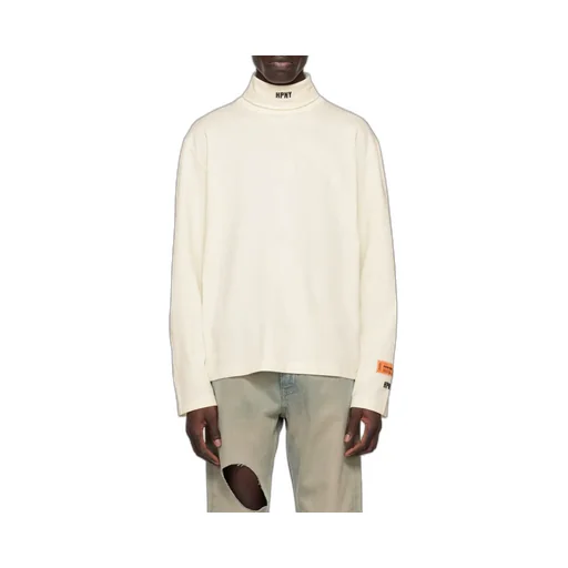 Logo Embroidered Roll Neck T-Shirt