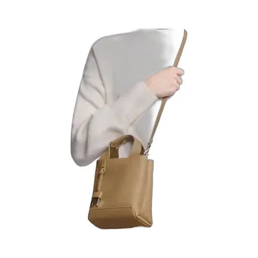 Logo Embossed Top Handle Bag