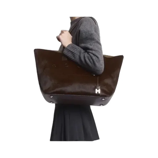 Script Logo Detailed Medium Tote Bag