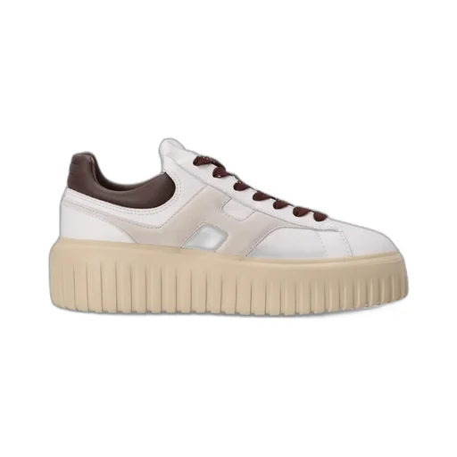 H-Striped Platform Low-Top Sneakers
