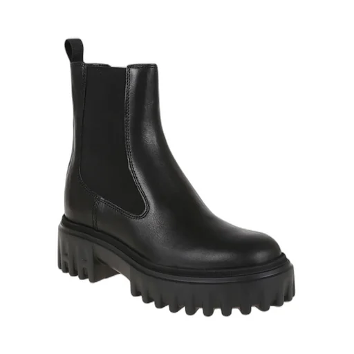 Elastic-Panel Platform Chelsea Boots