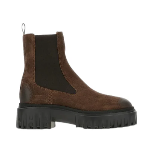 50Mm Elastic-Panel Leather Boots