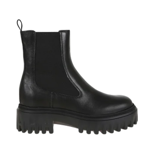 Elastic-Panel Platform Chelsea Boots