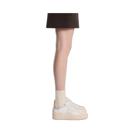 Logo Embossed Lace-Up Sneakers