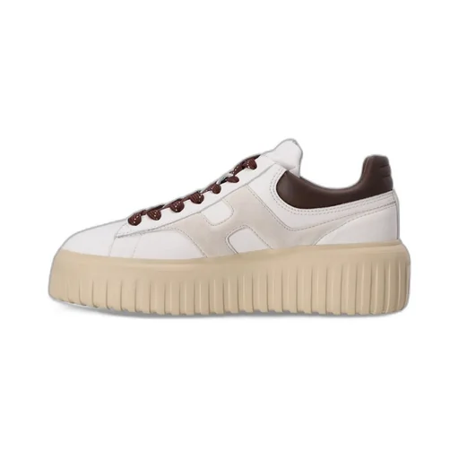 H-Striped Platform Low-Top Sneakers