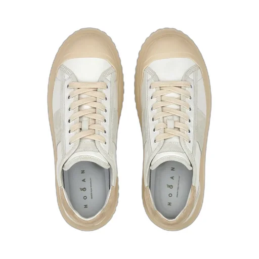 Logo Embossed Lace-Up Sneakers