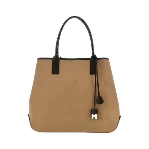 Logo Embossed Medium Script Tote Bag