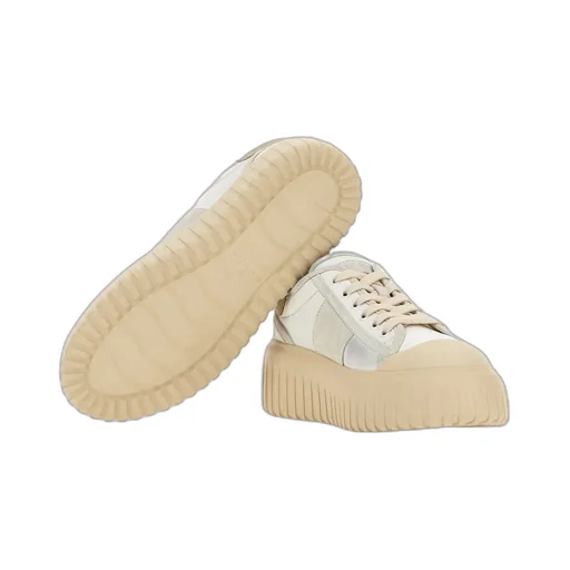 Logo Embossed Lace-Up Sneakers