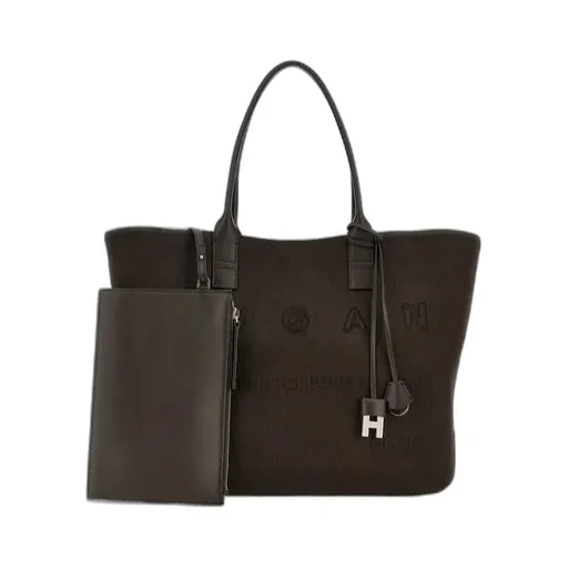 Script Logo Detailed Medium Tote Bag