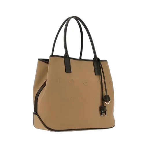 Logo Embossed Medium Script Tote Bag