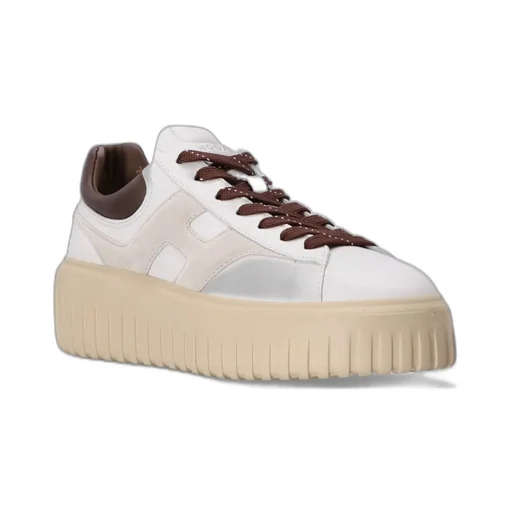 H-Striped Platform Low-Top Sneakers
