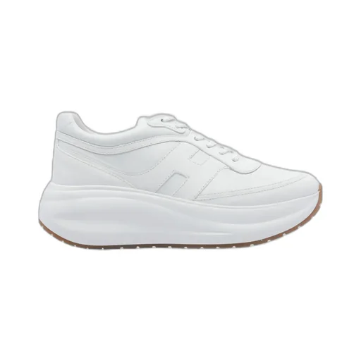Leather Round-Toe Sneakers